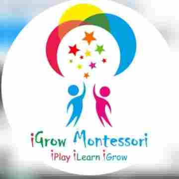 iGrow Montessori, Play School & Day Care preschool logo