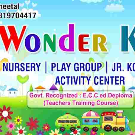 Wonder kids School Kharegaon preschool logo