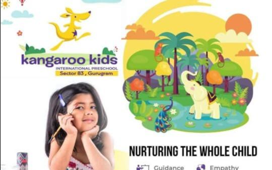 Kangaroo Kids preschool building in Sector 83, Gurugram