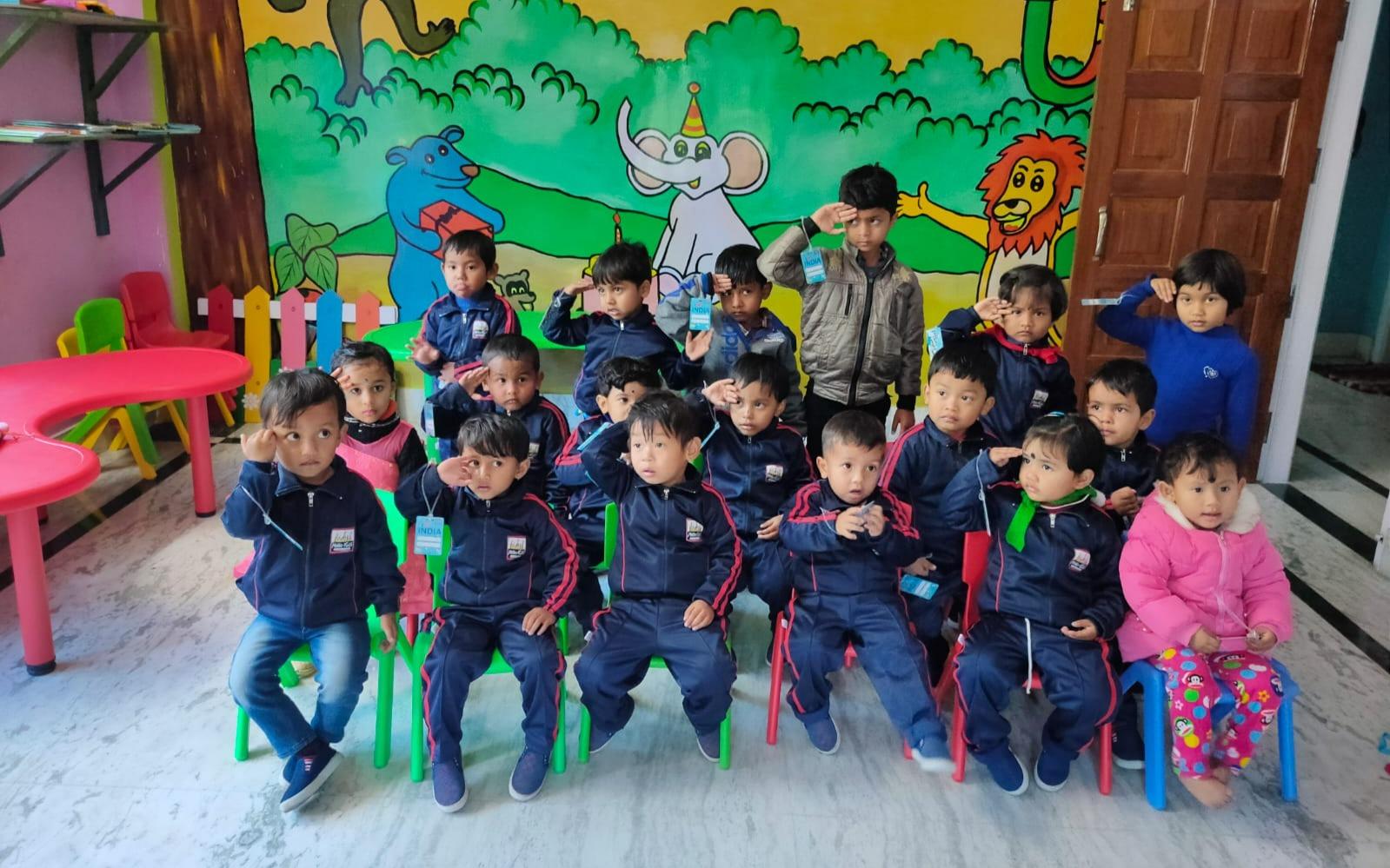 Hello Kids - Gynajyoti preschool building in Junaki Nagar, Golaghat