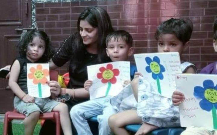 Kids Havens Daycare center preschool building in Rajiv Nagar, Gurugram