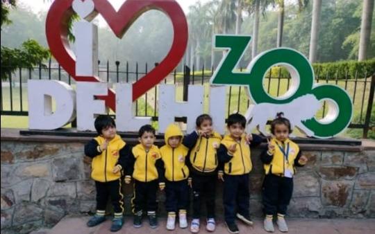 SS Kindergarten preschool building in Greenfield, Faridabad