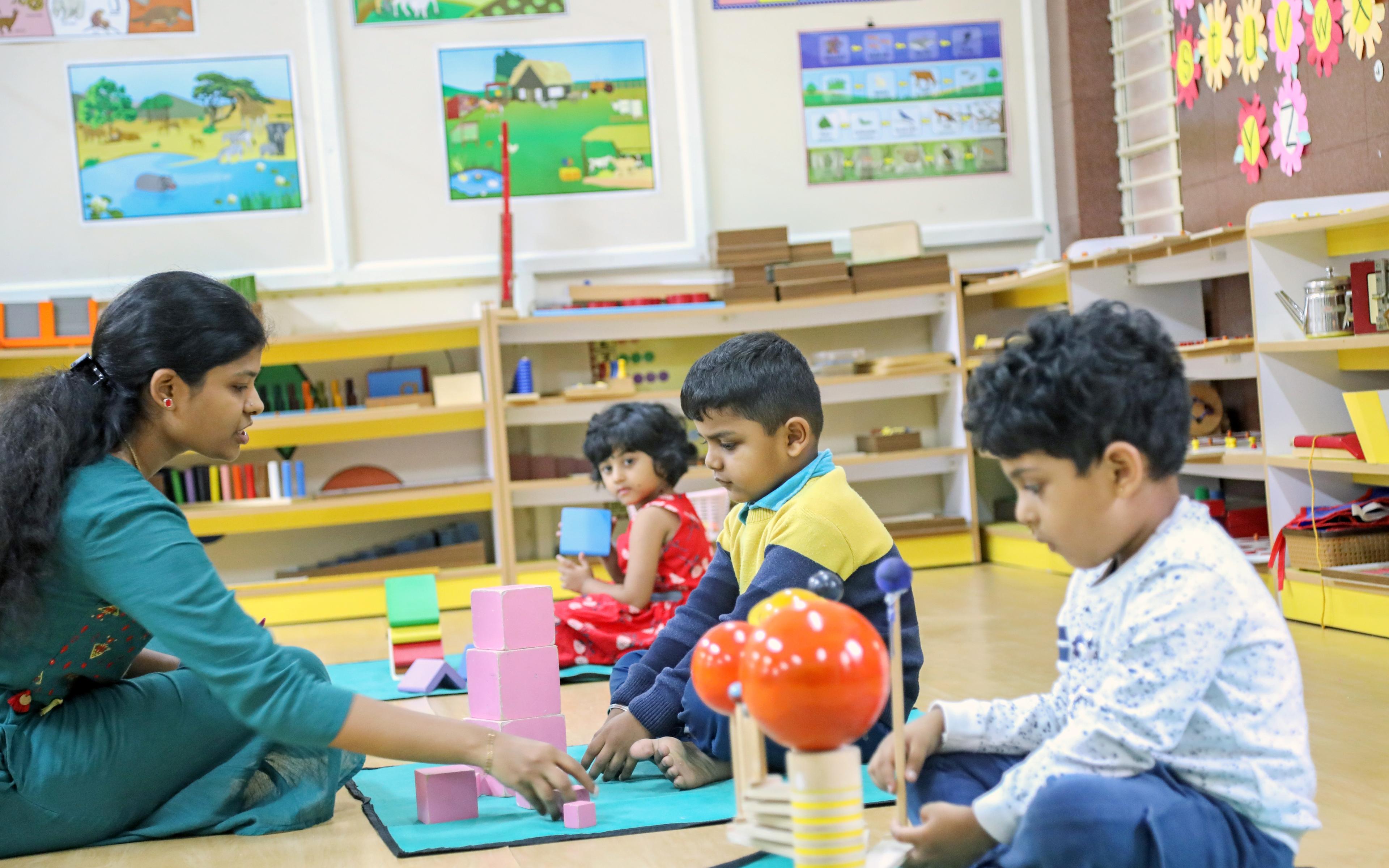 Interactive Preschool and Primary preschool building in Chikkalasandra, Bengaluru