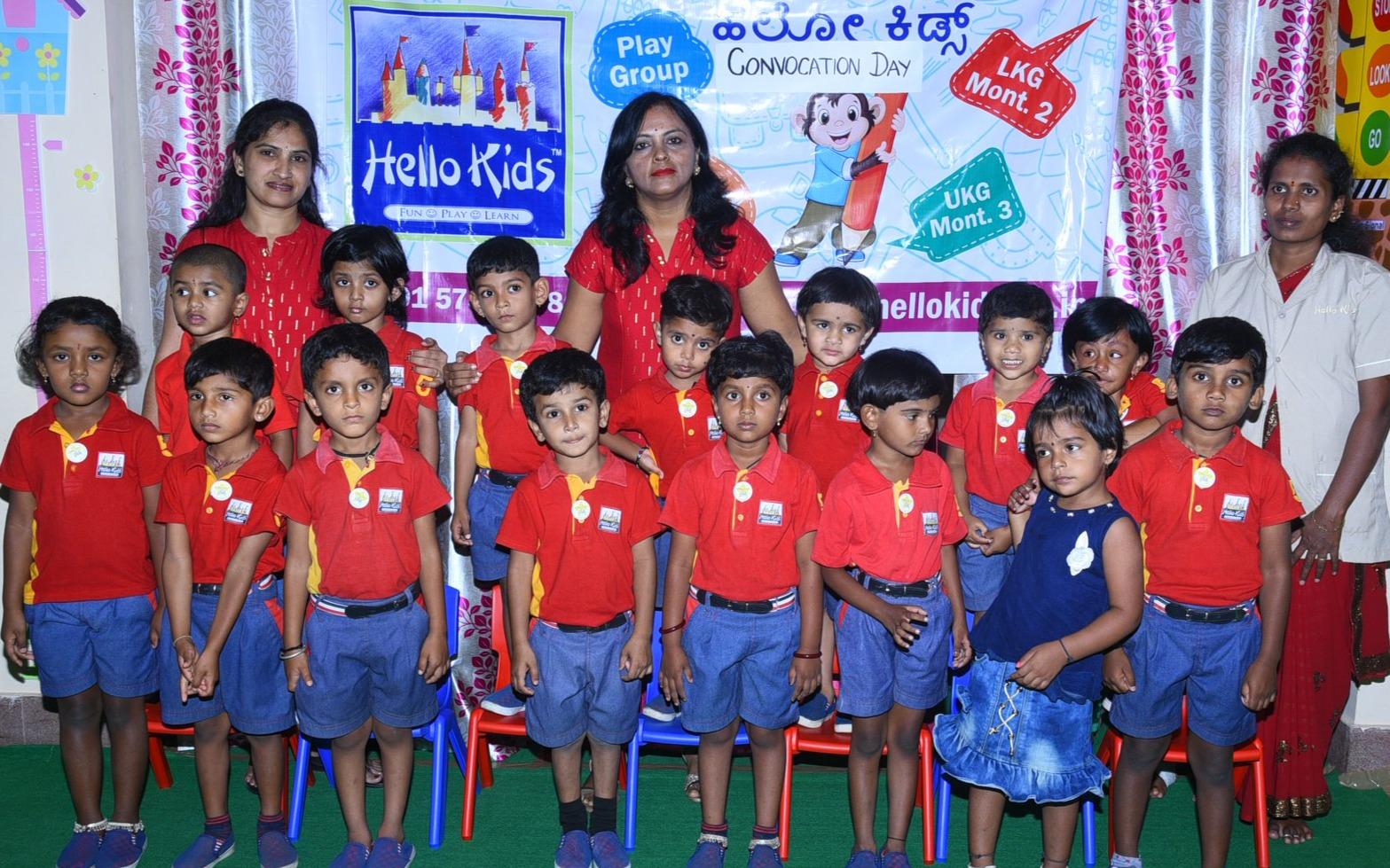 Hello Kids - Mandavya preschool building in Nes Layout, Malavalli