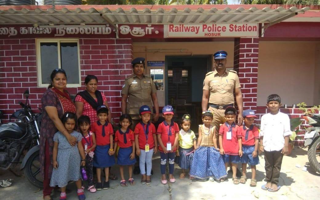 Shanti Juniors preschool building in Appavu Nagar, Hosur