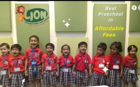 Lion International Pre-school preschool building in Airoli, Mumbai
