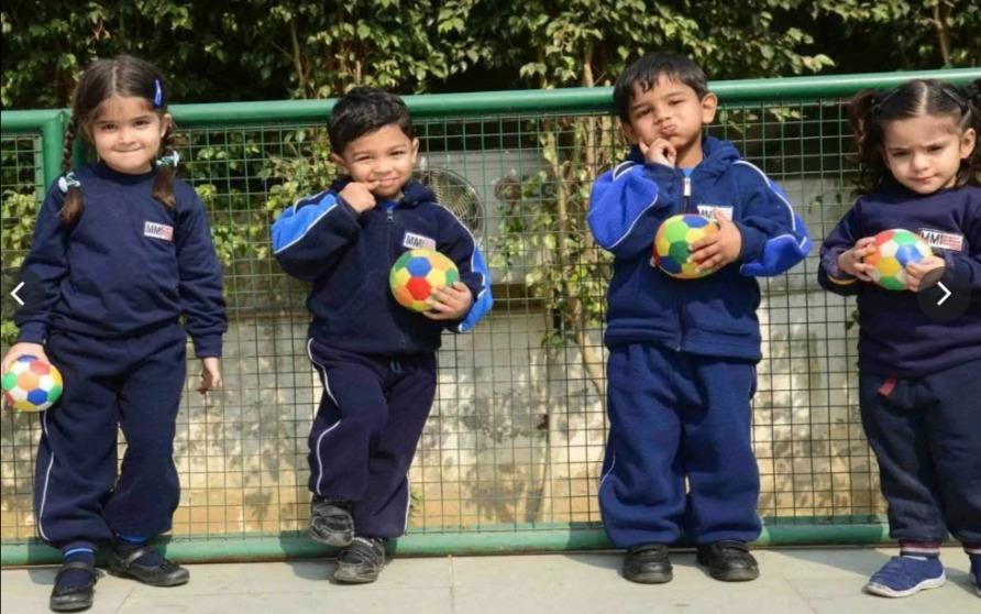 Modern Montessori Sector 26 preschool building in Dwarka, New Delhi