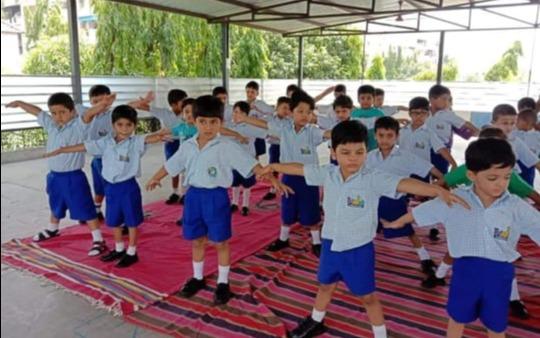 Kidz Kingdom preschool building in Vadgaon Sheri, Pune