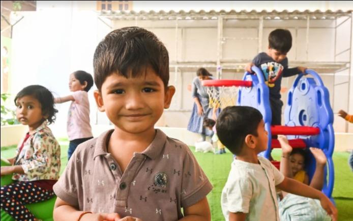 Akshara Valley Sudarshan Nagar Colony preschool building in New Panvel, Navi Mumbai