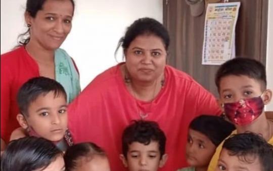 Cutiepies World Pre-School preschool building in Hadapsar, Pune