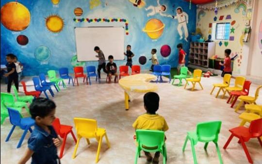 Uprisers Preschool Kiwale preschool building in Kiwale, Pune