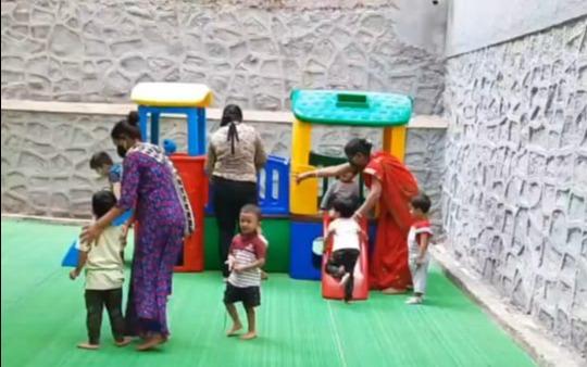 Rhymes n Colours International Preschool preschool building in Manpada, Thane