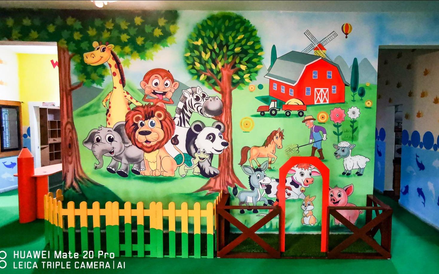 Shemrock preschool building in Ghorpadi, Pune