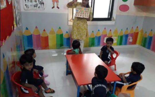 Metro Kidos Pre School preschool building in Tingre Nagar, Pune