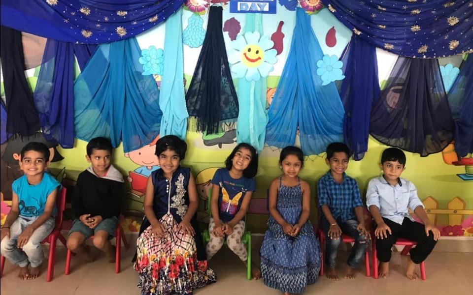 Paathashala Montessori World preschool building in Anjanapura, Bengaluru