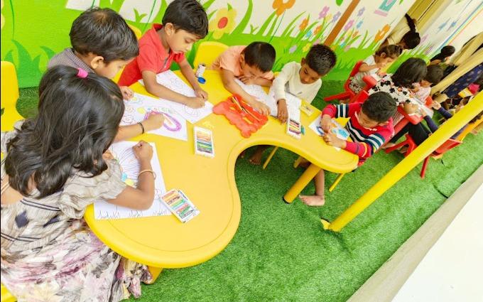 Vidya Deepa Montessori Pre School preschool building in Chandapura, Bengaluru