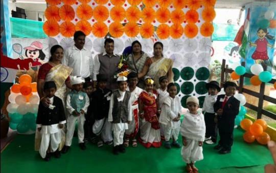 Grown Up Kids Preschool & Daycare preschool building in Pimple Gurav, Pune