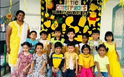 Little Caterpillars Manikonda preschool building in Krishna Nagar, New Delhi