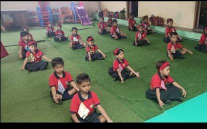 Sunrise Nursery preschool building in Charholi Budruk, Pune