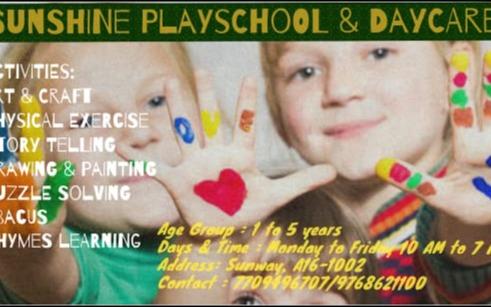 Sunshine playschool & daycare preschool building in Hinjawadi Phase 3, Pune