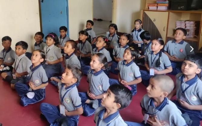 Arsha Vidyanikethan Kondapur preschool building in Sector 57, Gurugram
