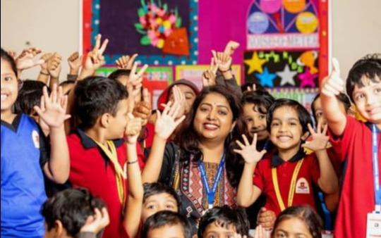 Dheeksha montessori school Day Care and Activity center preschool building in Thiruvanmiyur, Chennai