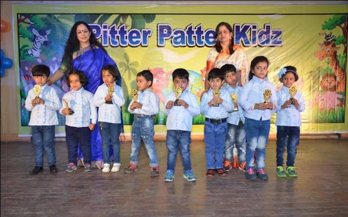 Pitter Patter Kidz preschool building in Vikas Nagar, Lucknow