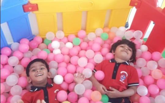 Cambridge Montessori Pre School preschool building in Bommennahalli, Bengaluru
