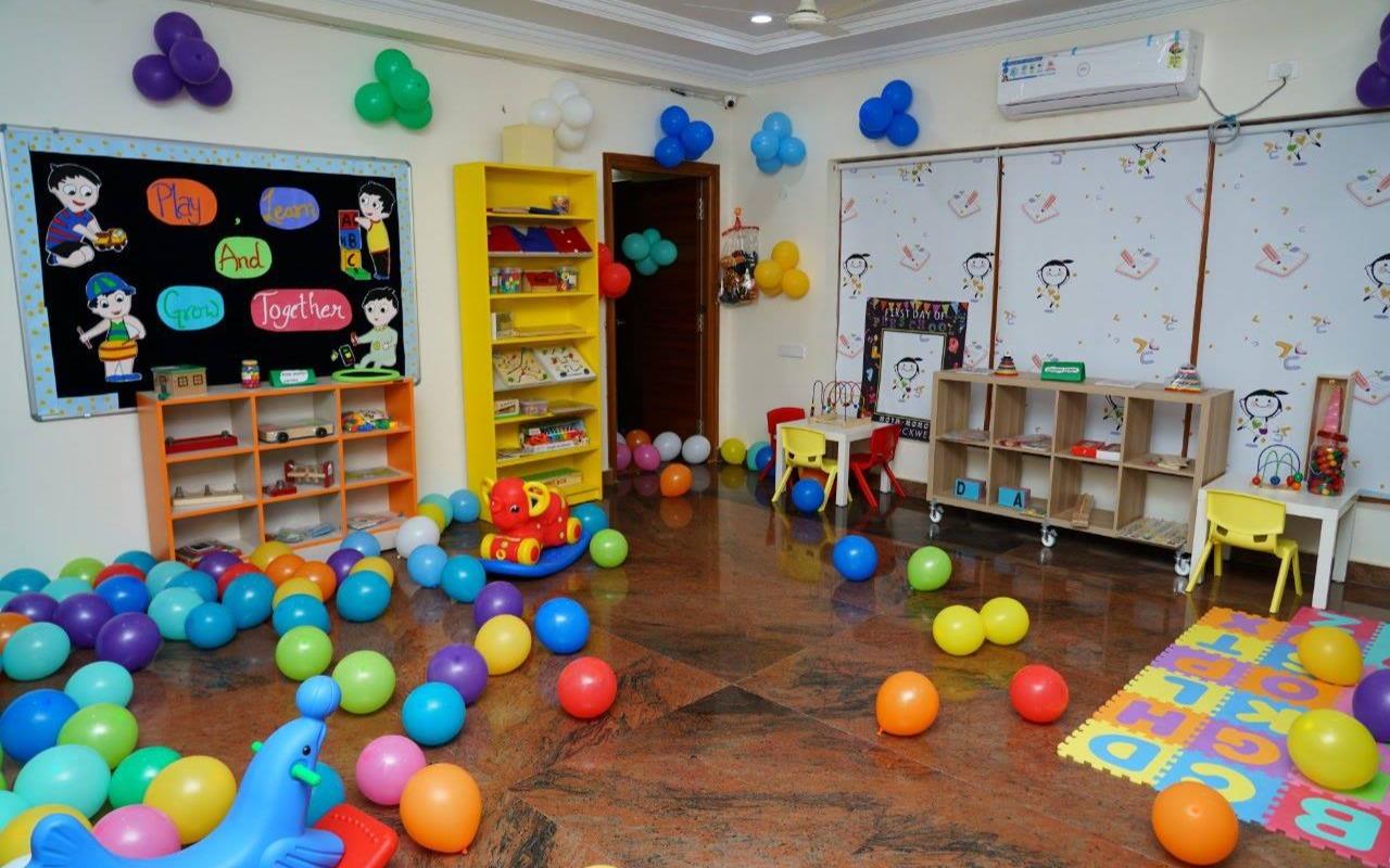 Rockwell Preschool & Daycare preschool building in Manikonda, Hyderabad
