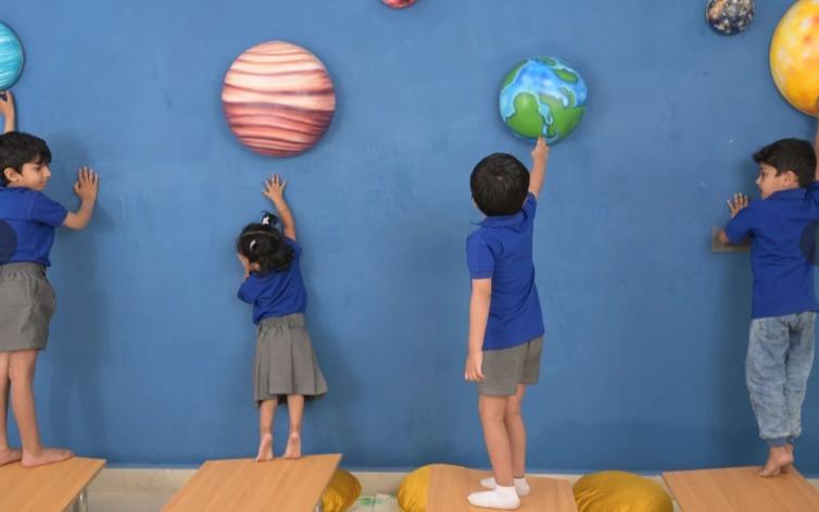 Calhoun Academy Kondapur preschool building in Powai, Mumbai