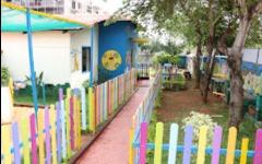 KinderVille International Montessori preschool building in Bagalur, Bengaluru