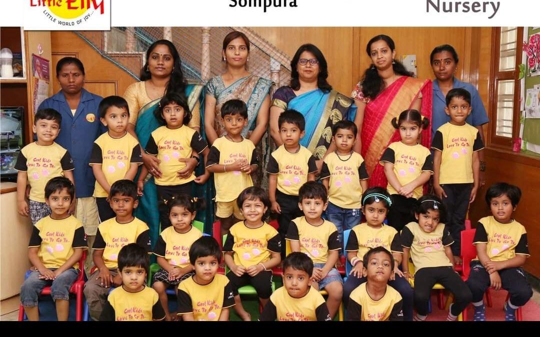 Little Elly preschool building in Sompura, Bengaluru