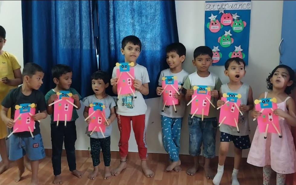 Delphiniums Wakad preschool building in Wakad, Pune