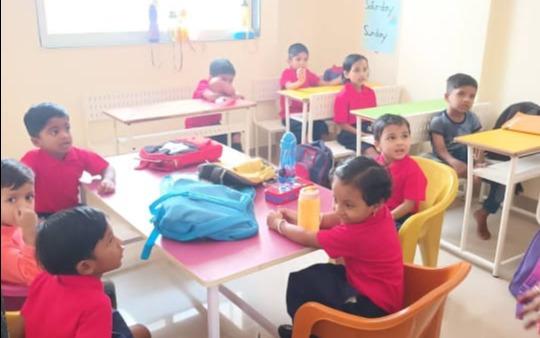 Little learning school preschool building in Lohegaon, Pune