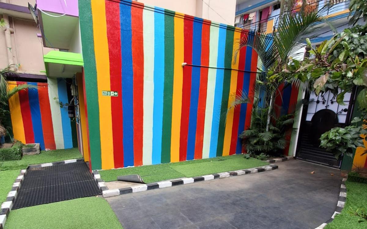 The Little Berries Playschool preschool building in Koramangala 8th Block, Bengaluru