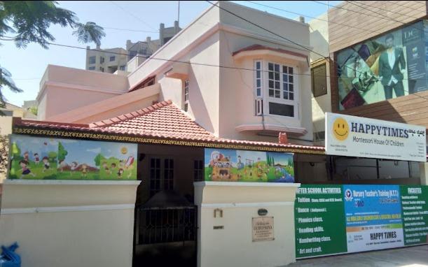 Happy Times Preschool and Daycare preschool building in Rama Iyengar Rd, Bengaluru