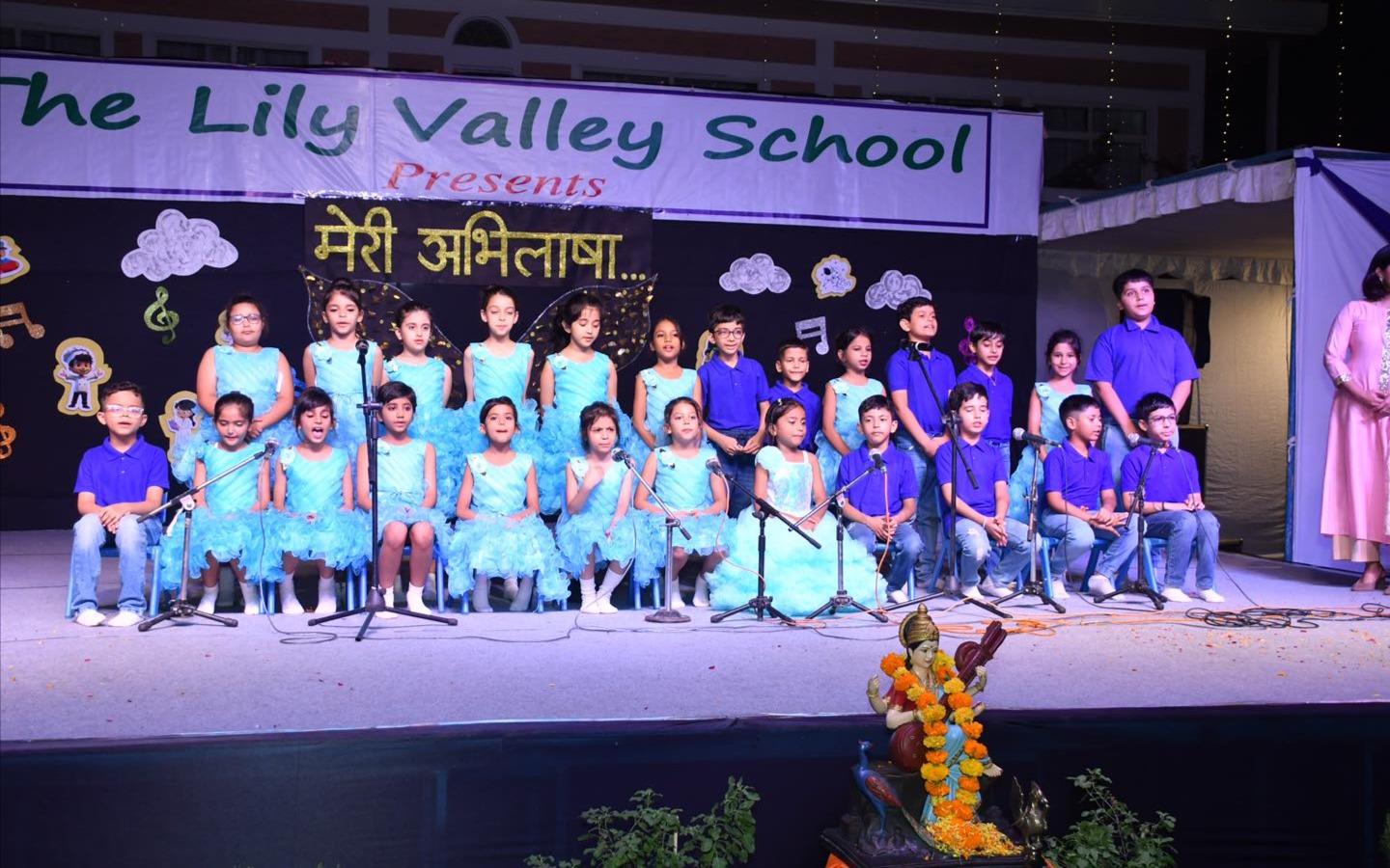 The Lily Valley School preschool building in Milakpur Goojar, Bhiwadi