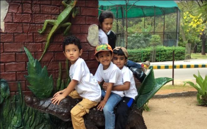 Sproutz Khanammet preschool building in Motera, Ahmedabad