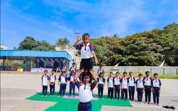 Sri Priya Gurukula Hi Tech School preschool building in Basaveshwara Nagar, Bengaluru