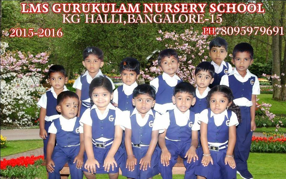 LMS Gurukulam Pre Primary School preschool building in Jalahalli West, Bengaluru