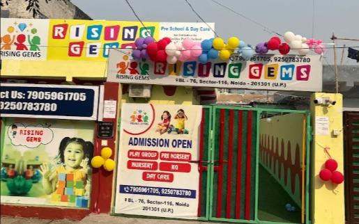 Rising Gems Sector 116 preschool building in Sector 116, Noida