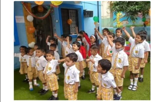 Bumble Bees preschool building in Yashwant Nagar, Pune