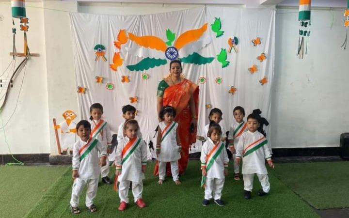 Anandam Play School And Day Care preschool building in Sector 13, Gurugram