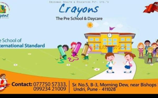 Crayons Preschool & Day care preschool building in Mohammed Wadi, Pune