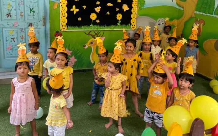Lekshana Global Manikonda preschool building in Maninagar, Ahmedabad