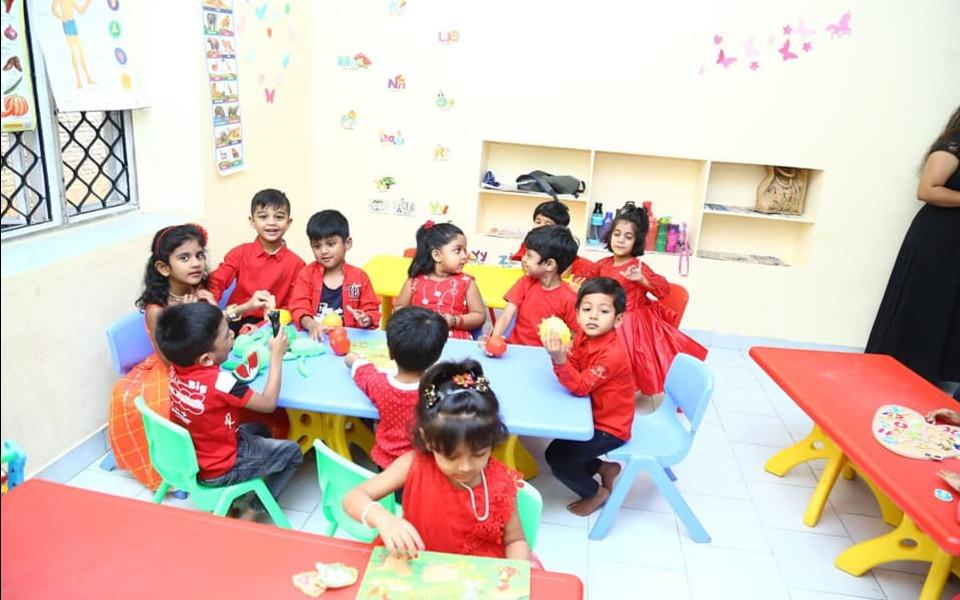 Tasya Preschool and Daycare preschool building in Madhura Nagar, Hyderabad