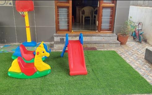 Rainbow Colors Preschool & Daycare preschool building in Basapura, Bengaluru