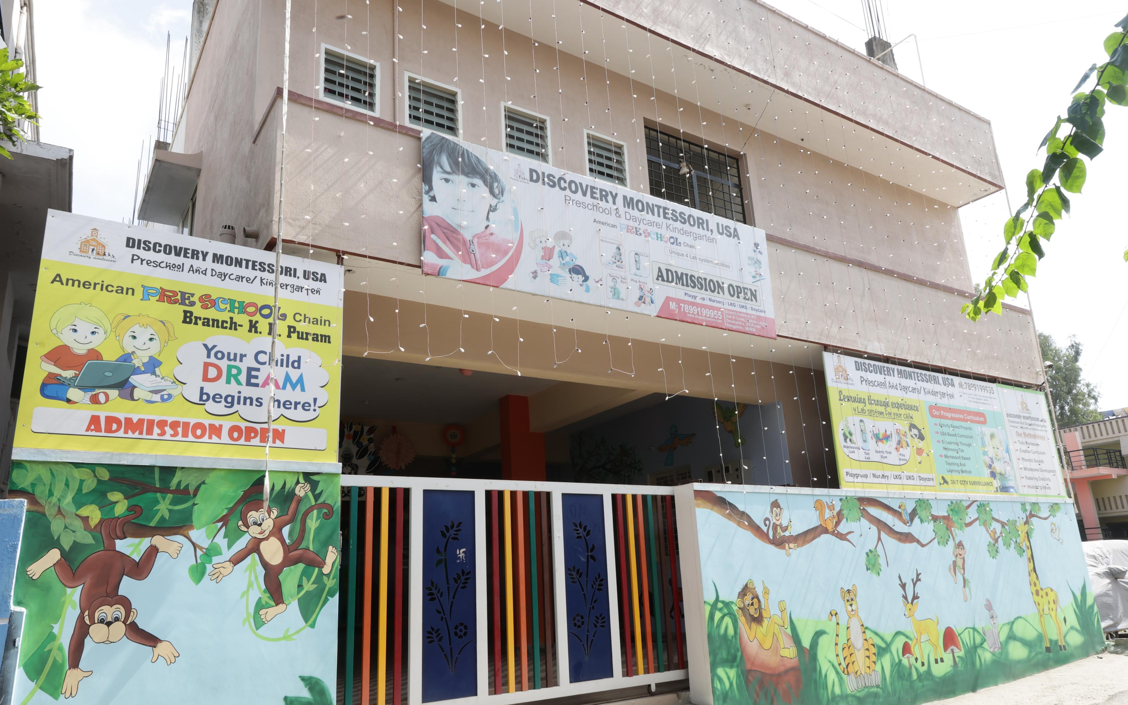Discovery montessori ,usa preschool building in Kr Puram, Bengaluru