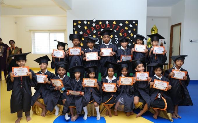 Hoxbridge Lore preschool building in Madhapur, Hyderabad