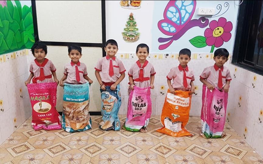 Kidsland School preschool building in Kalamboli, Navi Mumbai